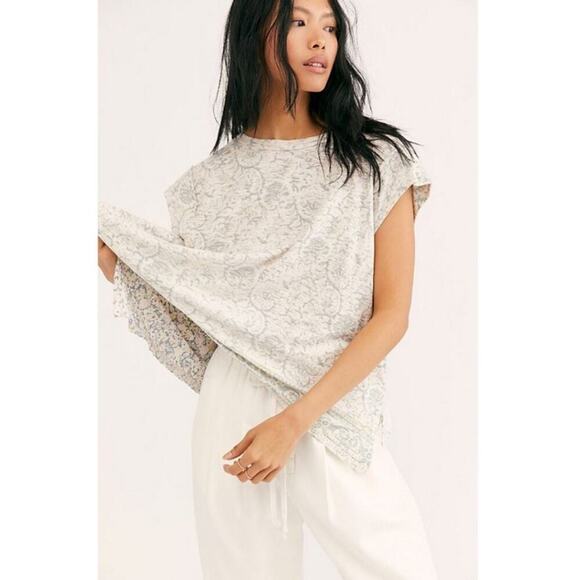 Free People High Tide Printed Tee - Picture 1 of 6